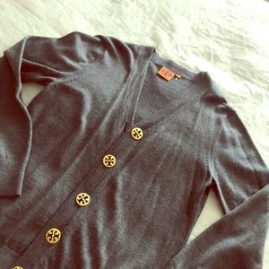 Tory Burch gray sweater